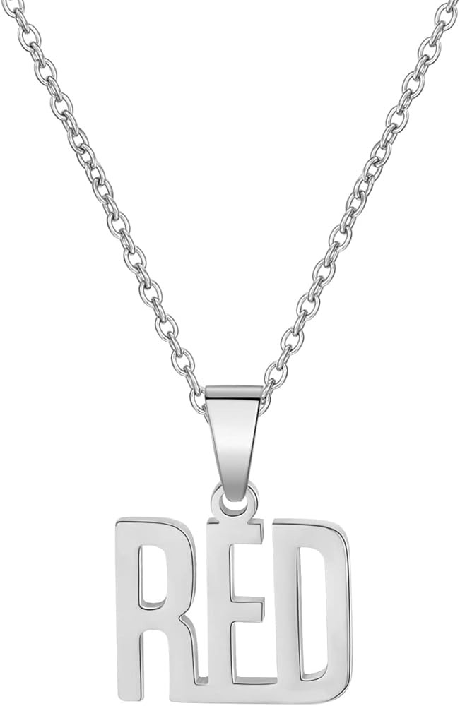 Holy rose Red Necklace Music Lover Gift Singer Gifts Singer Song Inspired Fans Gift | Amazon (US)