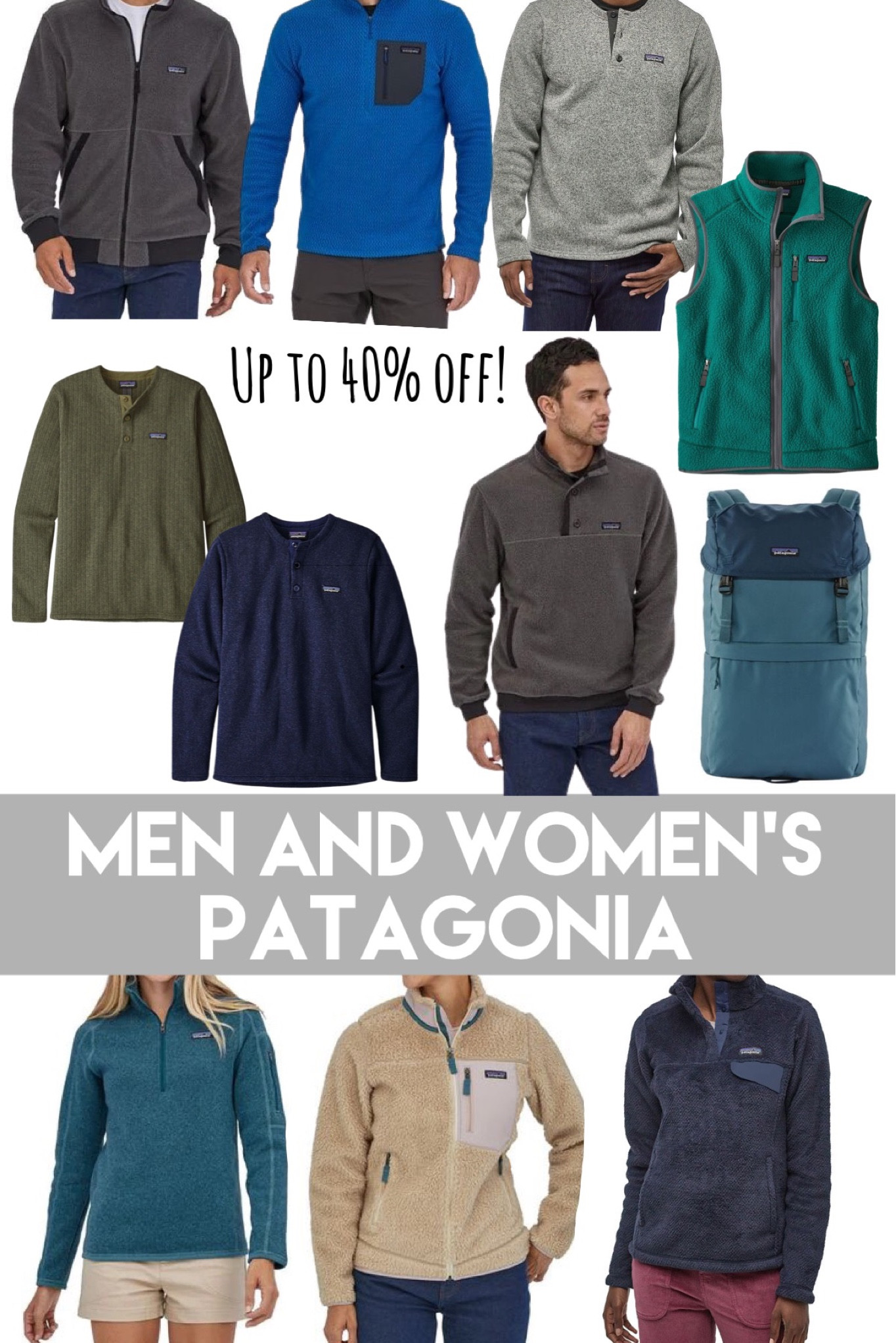 Patagonia…up to 40% off! Great gifts!
.


#LTKSeasonal #LTKsalealert #LTKGiftGuide