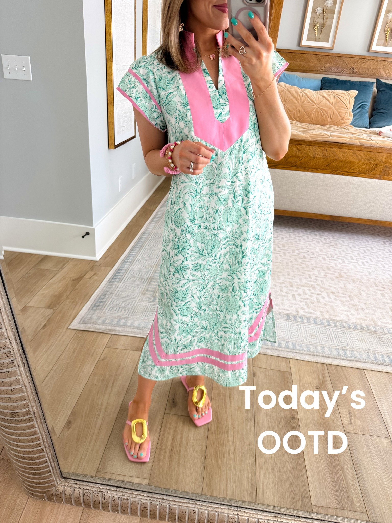 This look is EVERYTHING for a busy mom day 💕 from school lunch to birthday cookout and still feeling cute + put together!

That green floral midi dress with the pink trim is giving high-end boutique vibes but it’s Amazon 🙌 lightweight, flattering, and so easy to wear all day long. Paired it with these statement pink sandals (obsessed 🤩) and fun accessories to tie it all together!

Perfect for:
• spring outfits
• casual mom outfits
• teacher lunch outfit ideas
• birthday celebrations
• everyday dresses you can dress up or down

This is one of those throw-on-and-go dresses that still looks styled ✨

#amazonfashion #amazonfinds #springoutfit #momstyle #everydaystyle #casualoutfit #affordablefashion #ootd #springdress #midi dress #amazonstyle #outfitinspo #easyoutfit #momootd #budgetfriendlyfashion

#LTKPetite #LTKootd #LTKmomlife