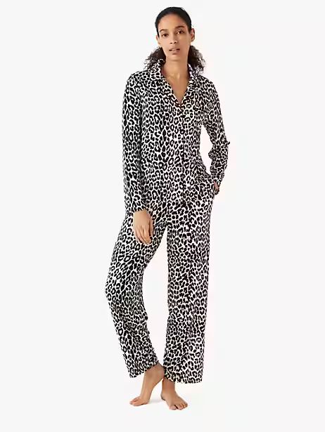 cheetah long pj set | Kate Spade (US)