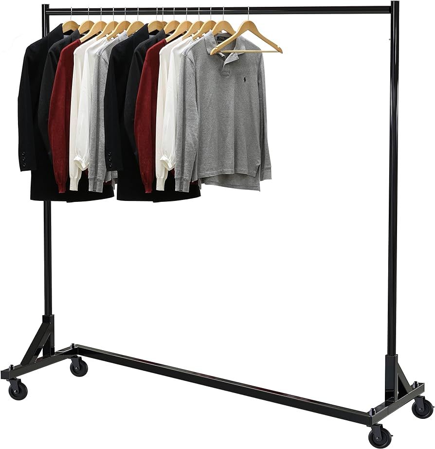 Simple Houseware Commercial Z Base Garment Rack, Black | Amazon (US)