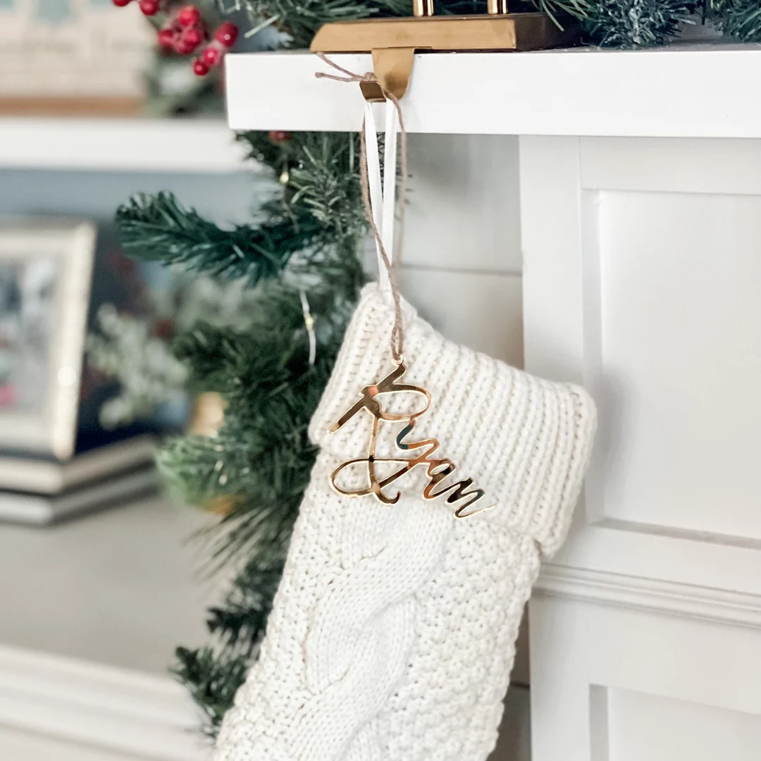 Stocking Name Tags | Names for Stocking | Acrylic Names | Personalized Stocking | Name Ornament |... | Etsy (US)