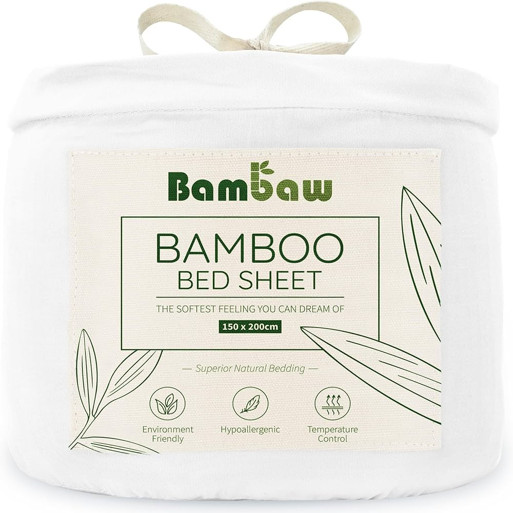 White Fitted Sheets Double Bed | Bamboo Fitted Sheet | 140x200 cm | Deep Fitted Sheets Double Bed... | Amazon (UK)