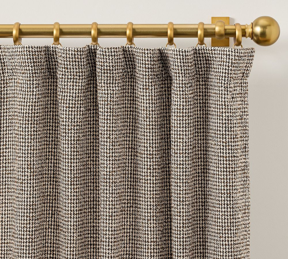 Bellmont Houndstooth Curtain | Pottery Barn (US)