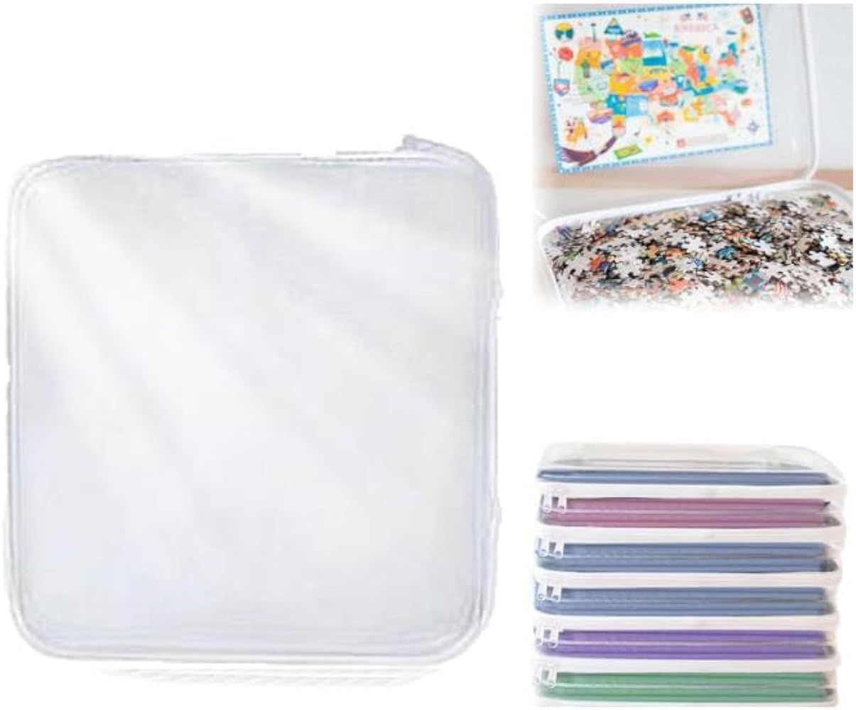 Zippered Hard Pouch, Toy Organizers and Storage Bins, Clear Plastic Zippered Toiletry Carry Pouch... | Amazon (US)