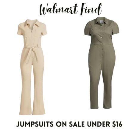 Both of these jumpsuits are under $16 with great reviews 
#jumpsuit #walmartfinds #midsizefashion 

#LTKsalealert #LTKfindsunder50 #LTKSpringSale