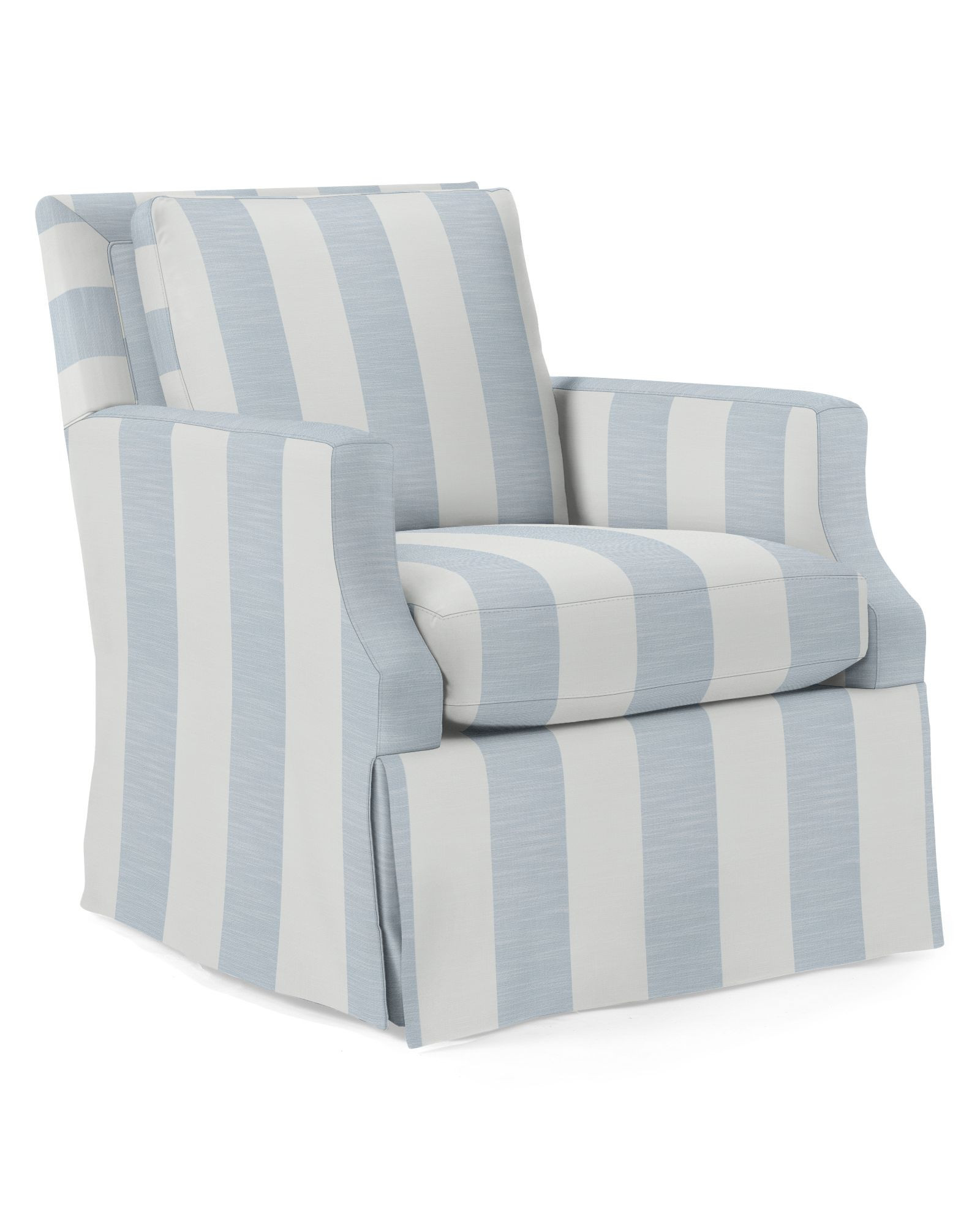 Grady Swivel Glider - Skirted | Serena and Lily