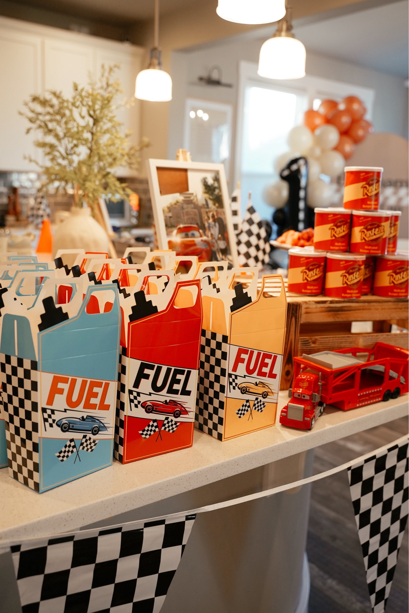 Cars party, race car first birthday 🚗🏁

#LTKParties #LTKBaby #LTKKids