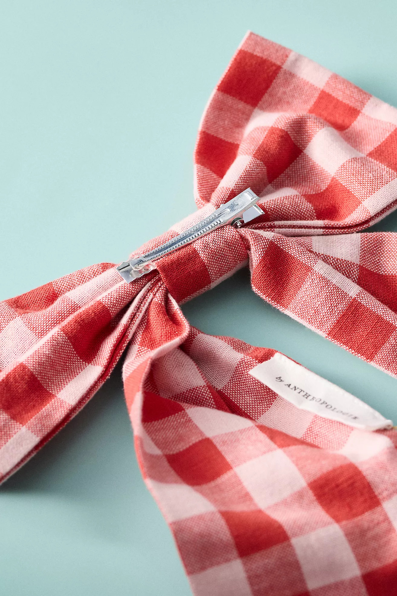 Gingham Bow Ornament | Anthropologie (US)