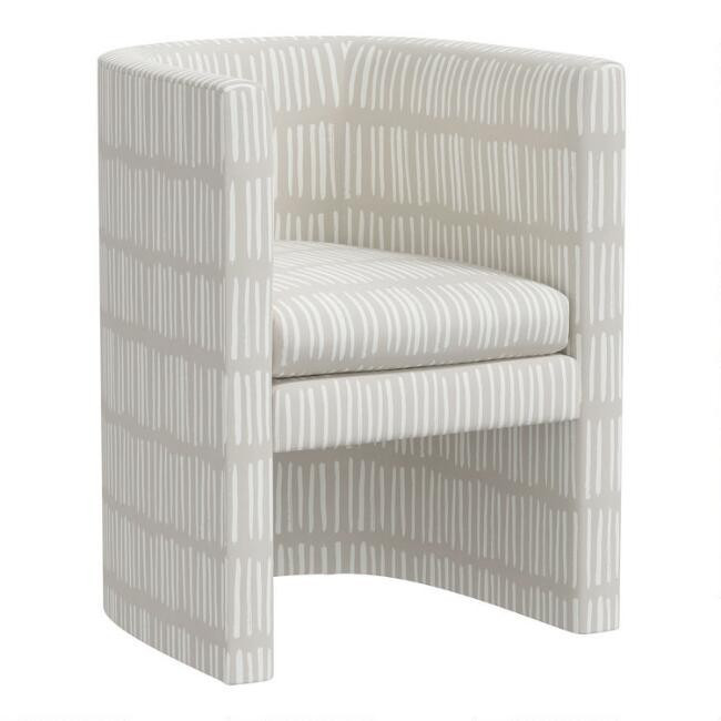 Print Brady Upholstered Tub Dining Chair | World Market