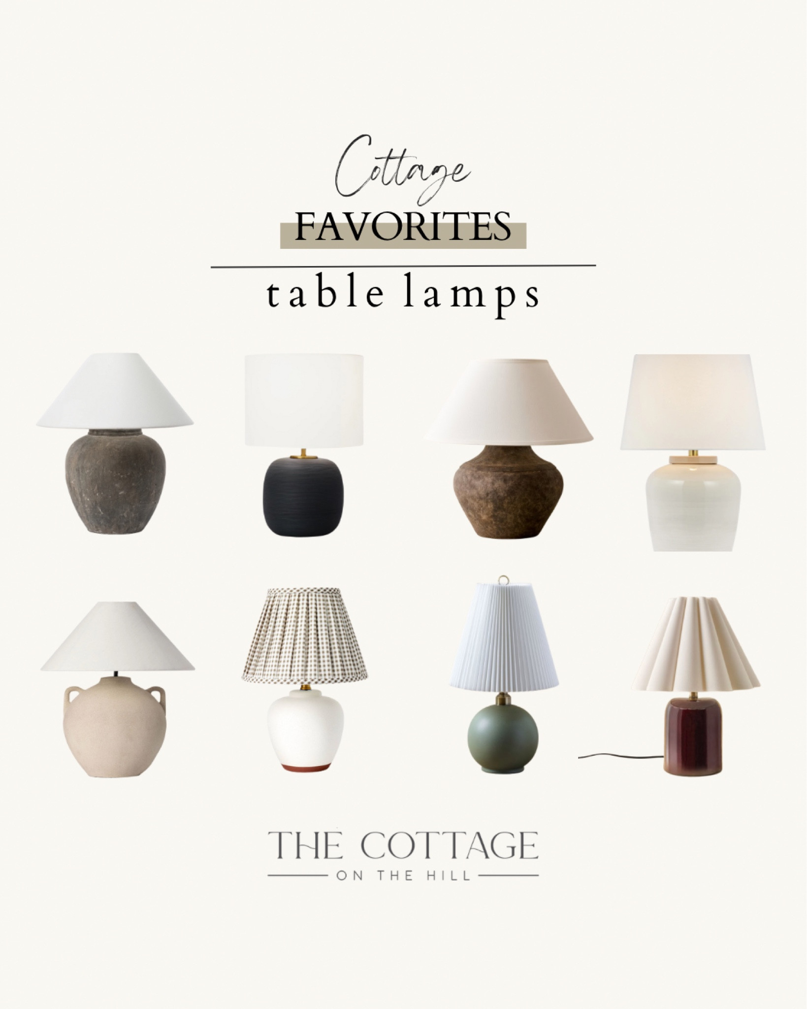 Cottage favorites: table lamps 

#LTKHome #LTKStyleTip