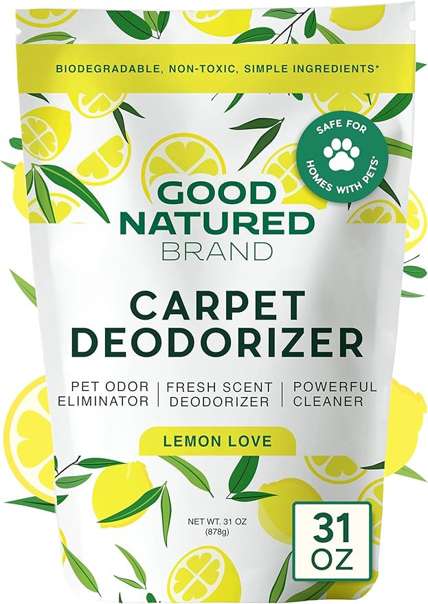 Good Natured Brand | Carpet Deodorizer & Freshener Powder | 31 oz Pet Odor Eliminator for Strong ... | Amazon (US)