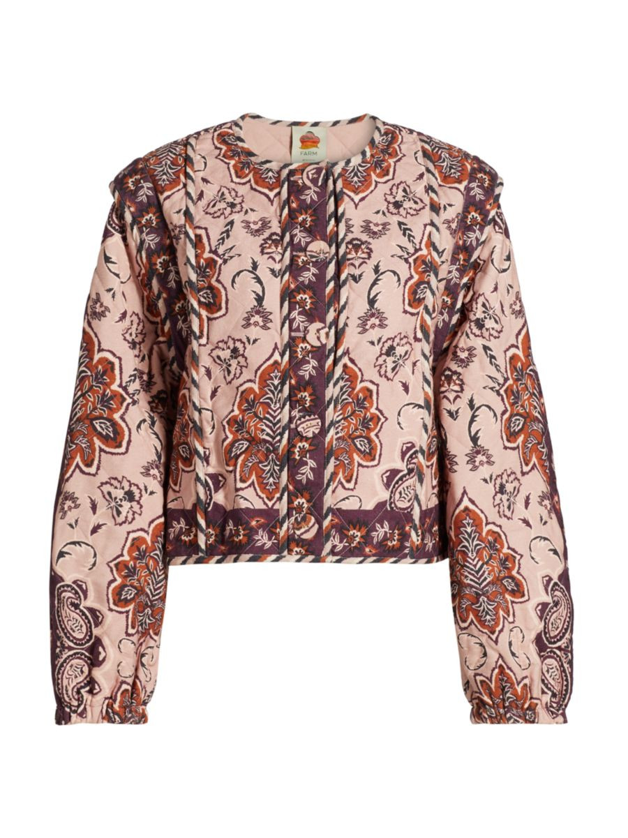 Glam Tapestry Cotton Quilted Jacket | Saks Fifth Avenue
