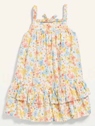 Sleeveless Floral All-Day Swing Dress for Toddler Girls | Old Navy (US)