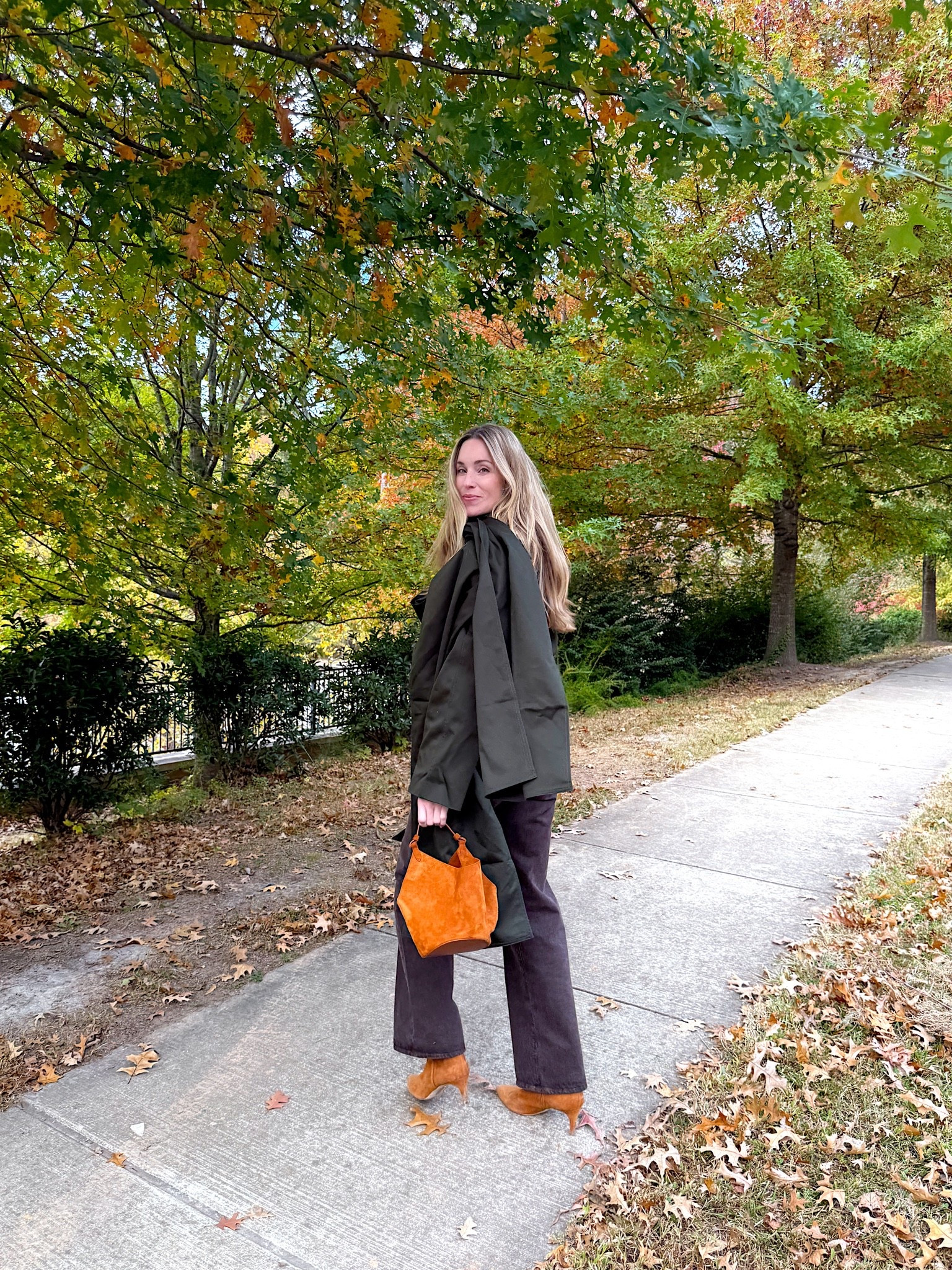 Fall outfit inspo! XS cape jacket, 25 brown jeans, boots old—similar linked

#LTKootd #LTKgrwm #LTKSeasonal