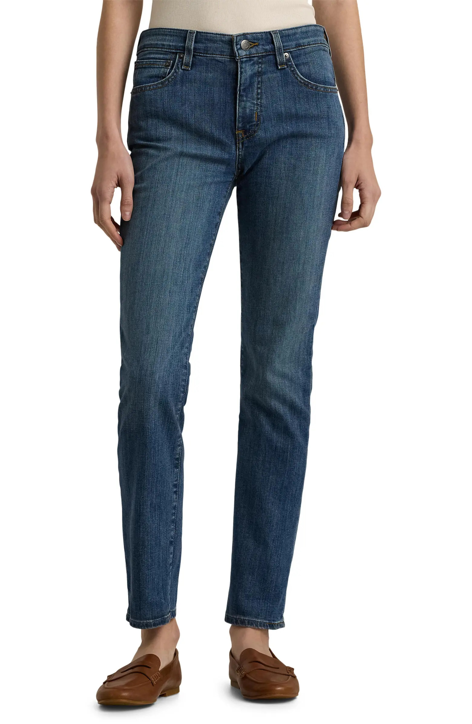 Mid Rise Straight Leg Jeans | Nordstrom