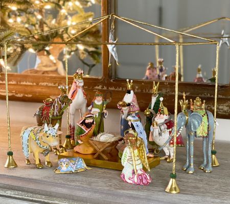 MacKenzie-Childs Patience
Brewster nativity scene. Whimsical nativity set. 

#LTKhome #LTKSeasonal #LTKHoliday