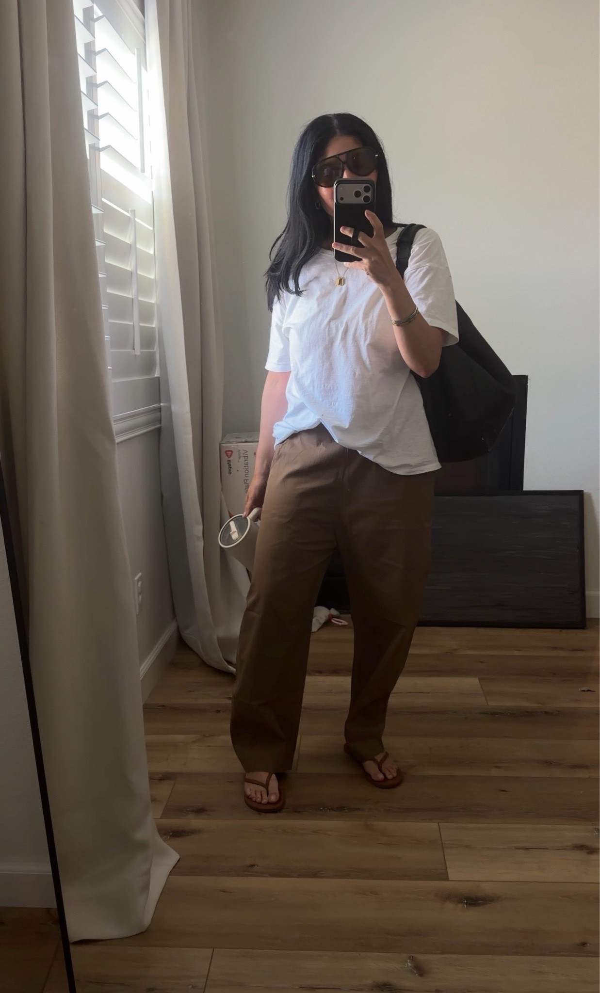 wearing a large in the pants for a slightly oversized look in the color coffee. Loving them for now but also for fall!

#LTKootd #LTKmomlife #LTKgrwm