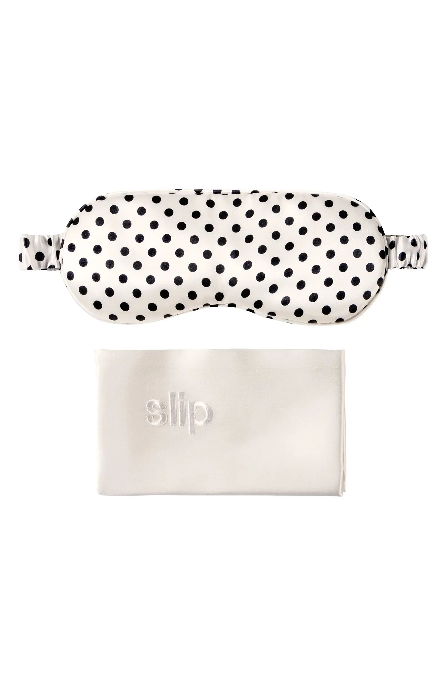 slip White & Polka Dot Pillowcase & Sleep Mask Set | Nordstrom | Nordstrom