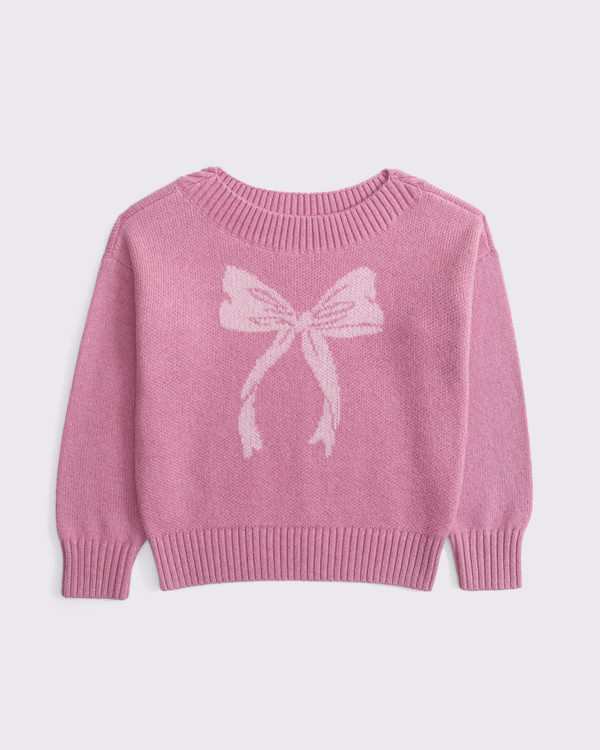 girls oversized off-the-shoulder graphic sweater | girls | Abercrombie.com | Abercrombie & Fitch (US)