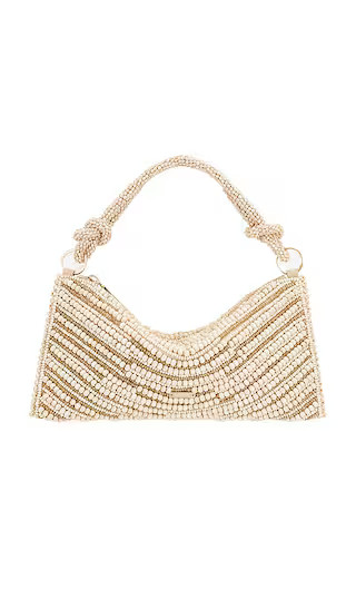 Hera Nano Shoulder Bag in Natural Wood Bead Multi | Revolve Clothing (Global)
