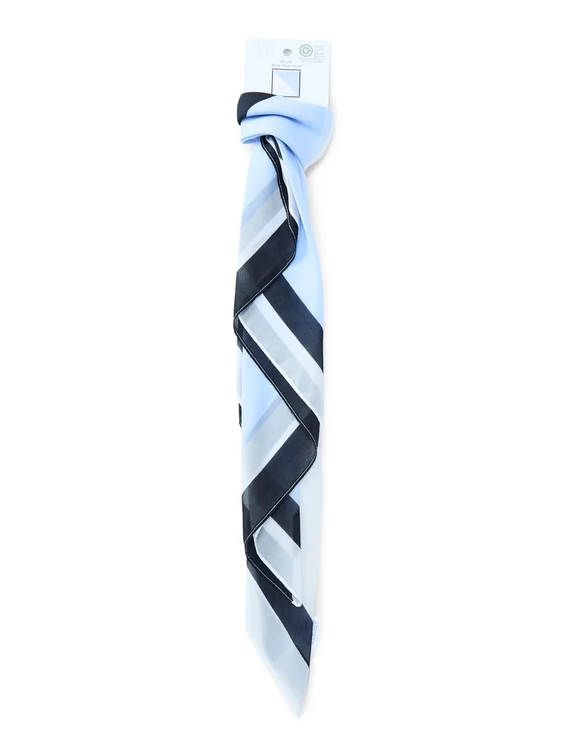 Time and Tru Women's Vintage Geometric Print Square Scarf for Adults | Walmart (US)