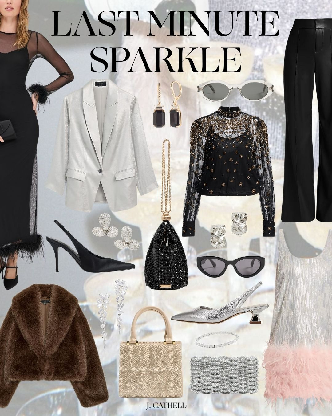 Need a party-ready look fast? These elevated pieces bring instant glamour—think shimmering tops, tailored pants, statement accessories, and just the right amount of shine. Perfect for holiday parties, New Year’s Eve, or any last-minute invite where you still want to look polished and intentional.

Save this post for easy evening outfit inspiration and tap to shop these sparkle-ready styles before your next event. 🥂#LTKParty #LastMinuteStyle #HolidayOutfits #NYEStyle #PartyLooks #SparkleSeason 

 

#LTKHoliday #LTKSeasonal #LTKOver40
