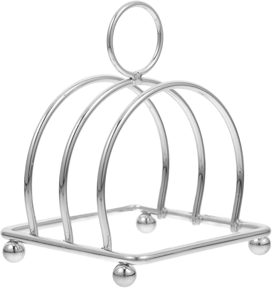 Hemoton Stainless Steel Toast Rack Holder – Multi-Functional Bread Organizer for Slices, Books,... | Amazon (US)