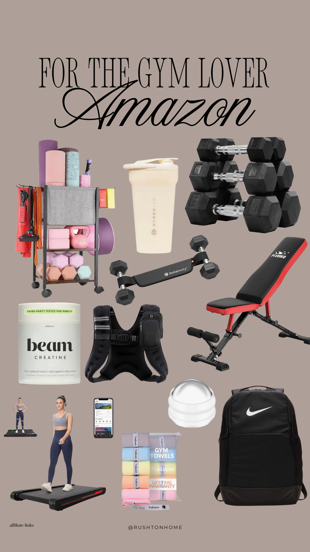 Amazon gym lover gifts, fitness gifts amazon, workout accessories amazon, dumbbells set amazon, adjustable weight bench, hydrojug bottle, creatine powder amazon, walking pad treadmill, weighted vest amazon, gym towel set, workout gear gift ideas, muscle roller ball, at-home gym essentials, fitness holiday gift guide, resistance bands gift 

 #LTKGiftGuide #LTKHoliday #LTKSeasonal