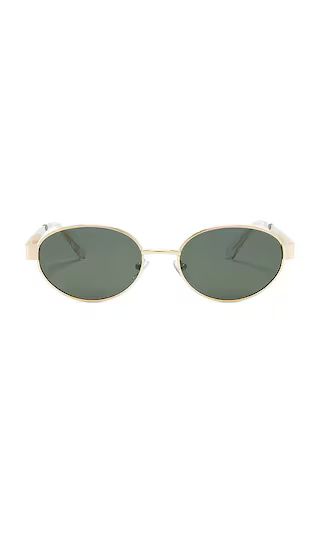 The Evangelista Sunglasses in Gold & Green | Revolve Clothing (Global)