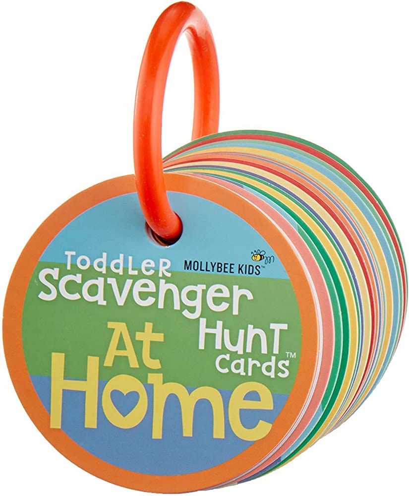 MOLLYBEE Kids Toddler Scavenger Hunt Cards at Home, Indoor Toddler Activity, Card Game for Kids A... | Amazon (US)
