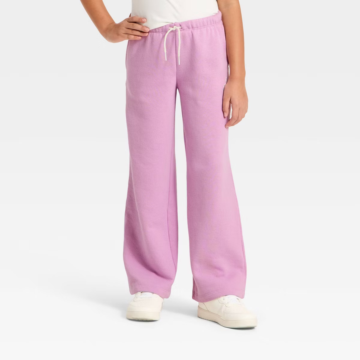 Girls' French Terry Wide Leg Sweatpants - Cat & Jack™ | Target