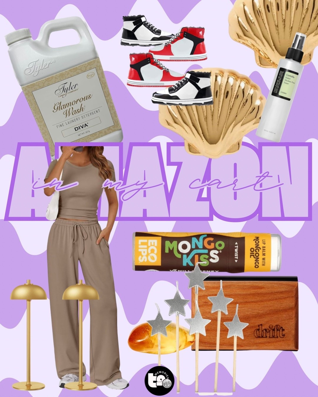 Okayyyy this Prime roundup is ELITE energy. 🛒✨

All the fun. All the practical. All on Prime. 🙌🏼

– Drift (the chic, more natural car fragrance that makes your car smell expensive without the headache 🤌🏼)
– Nike balloons (buy them now, stash them, and thank me when you need the most fun moment ready to go 🎈)
– This matching set I keep grabbing on repeat
– Shell earrings that scream vacay even if you’re just at carpool 🐚
– Star birthday candles because details matter ⭐️
– My ride-or-die lip balm (I have one in every bag)
– A face toner I’m dying to try — I love this brand so I already know it’s going to be good
– Diva Laundry detergent (I add just a splash and get compliments on how amazing we smell all. the. time.)
– These rechargeable lamps — the shape is EVERYTHING and they make any space instantly cozy ✨

It’s giving: practical but make it fun.
It’s giving: add to cart immediately.

Everything’s linked and it’s all on Prime — go grab your favorites and save this for your next “I need something fun” moment. 💛