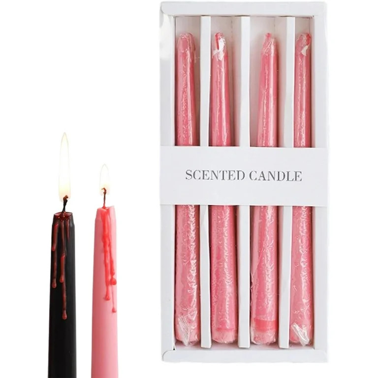 Halloween Bleeding Taper Candles,Bleeding Candles Halloween,Halloween Taper Candles,Black Taper C... | Walmart (US)