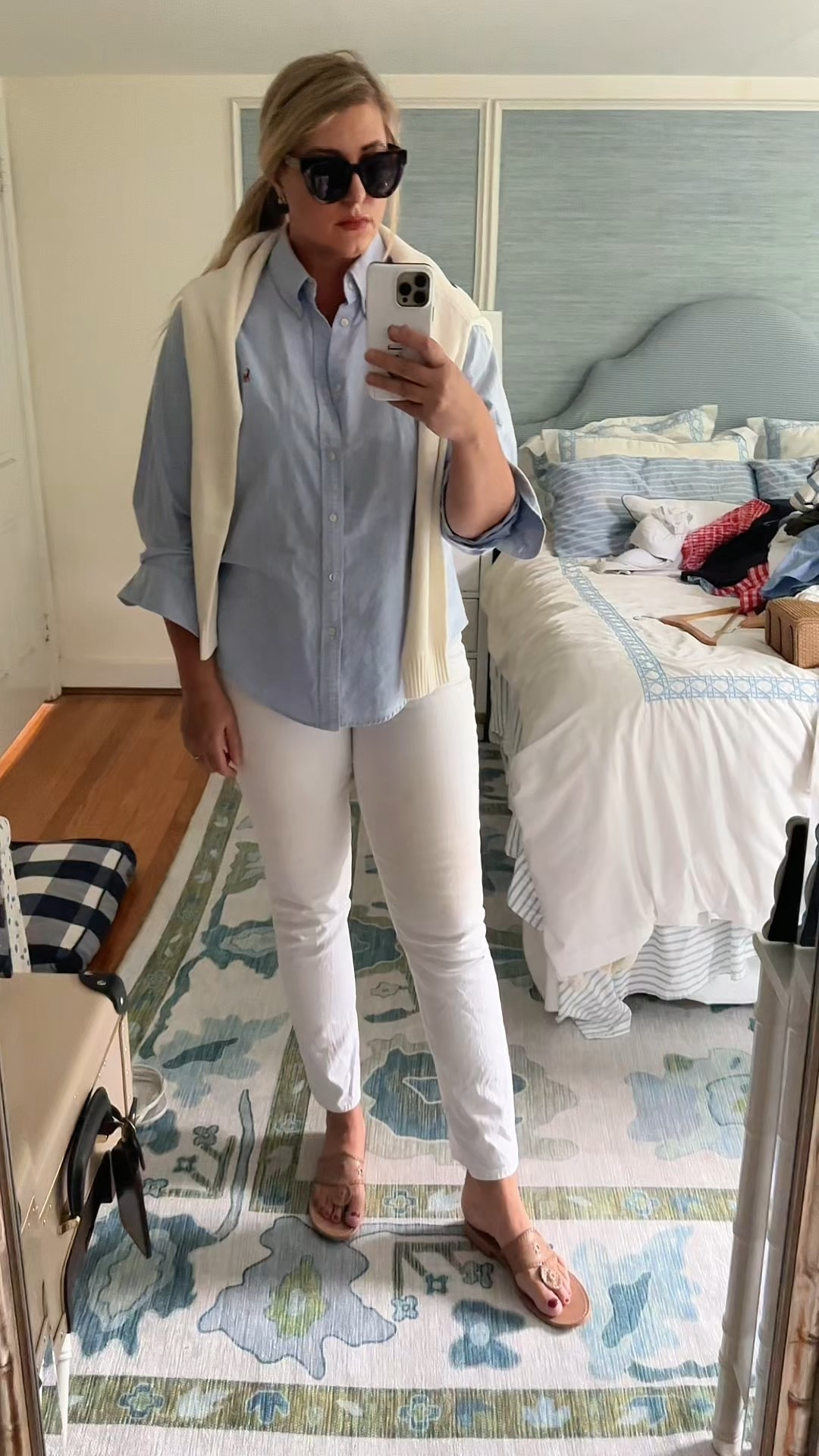 Another option for Nantucket…looks like we will have some cooler days so I love a Ralph Lauren Oxford worn relaxed with a pair of white jeans & a sweater.

#LTKTravel #LTKStyleTip #LTKOver40