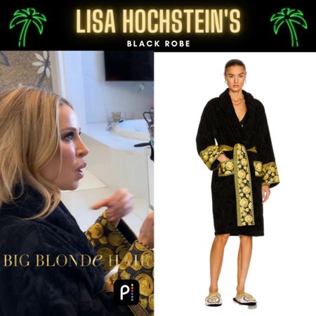 Reality Robe // Get Details On Lisa Hochstein’s Black Robe With The Link In Our Bio #RHOM #LisaHochstein 