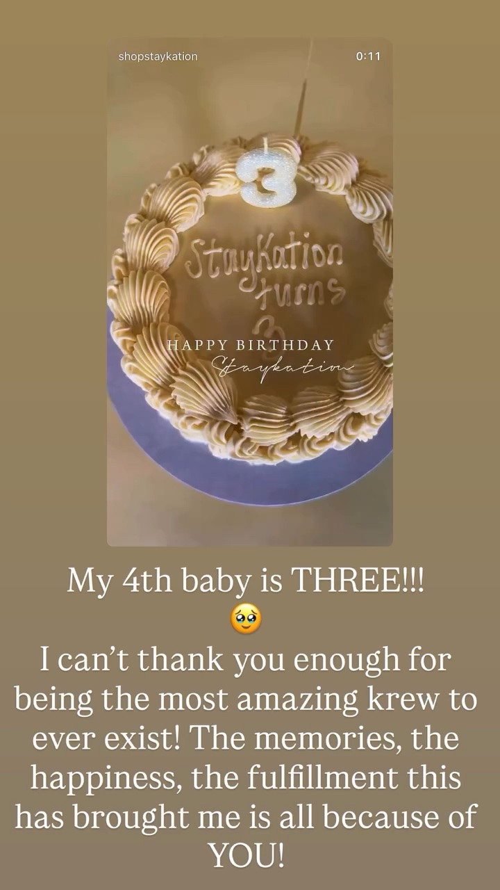 My 4th baby is THREE!!!
🥹
I can’t thank you enough for being the most amazing krew to ever exist! The memories, the happiness, the fulfillment this has brought me is all because of YOU!
