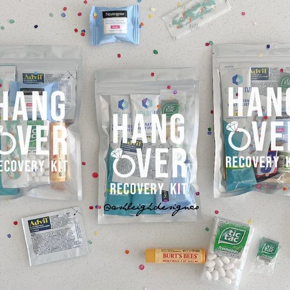 The Original Hangover Kit || Hangover Recovery Kit || Hangover Glam Kit || Bachelorette Party Fav... | Etsy (US)