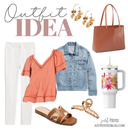 This outfit is so cute for spring! Loving the floral Stanley! 

#LTKtravel #LTKshoecrush