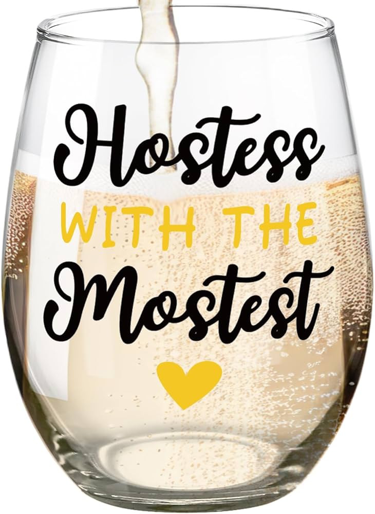 Fatbaby Hostess Gifts Wine Glass,Funny Stemless Wine Glass For Lady of the House Christmas Thank ... | Amazon (US)