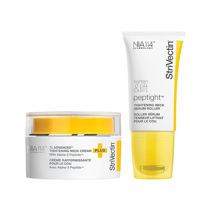 StriVectin Tighten & Smooth Neck Cream and Neck Serum Roller Anti-aging Skin Care 2-Piece Set, Sm... | Amazon (US)