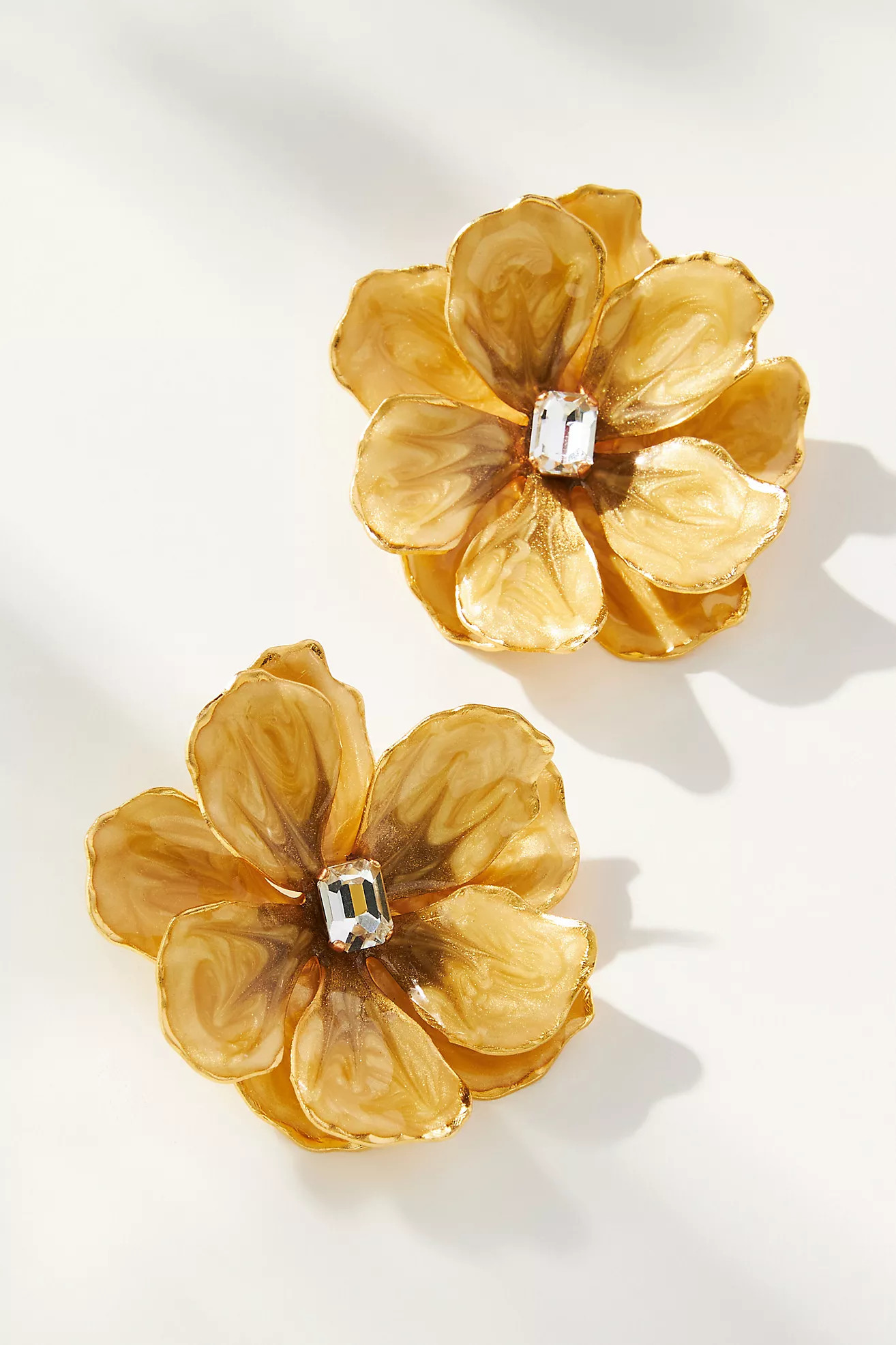 The Pink Reef Hand-Painted Earrings | Anthropologie (US)