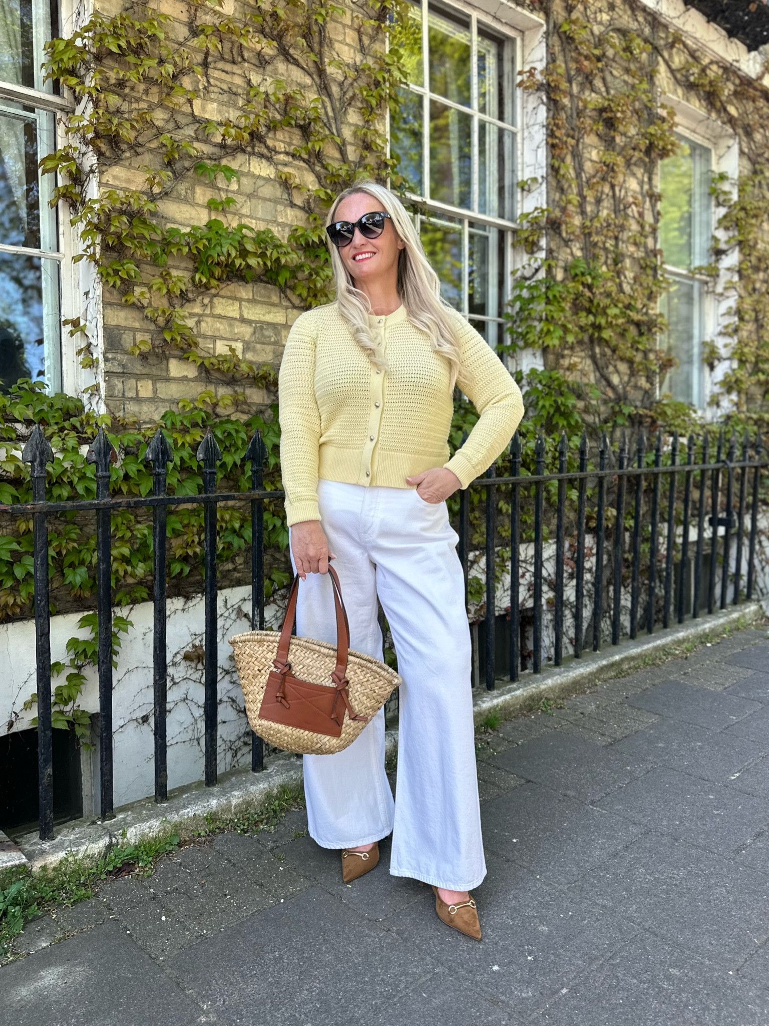 So happy to finally have some sunshine again and be back in more summery clothes! Still a bit windy here though so jeans and a cardigan felt like the perfect combo 💛🤍

Cardigan @hobbslondon, jeans @abercrombie, bag @mango and shoes @primark

#LTKmidsize #LTKuk #LTKsummer
