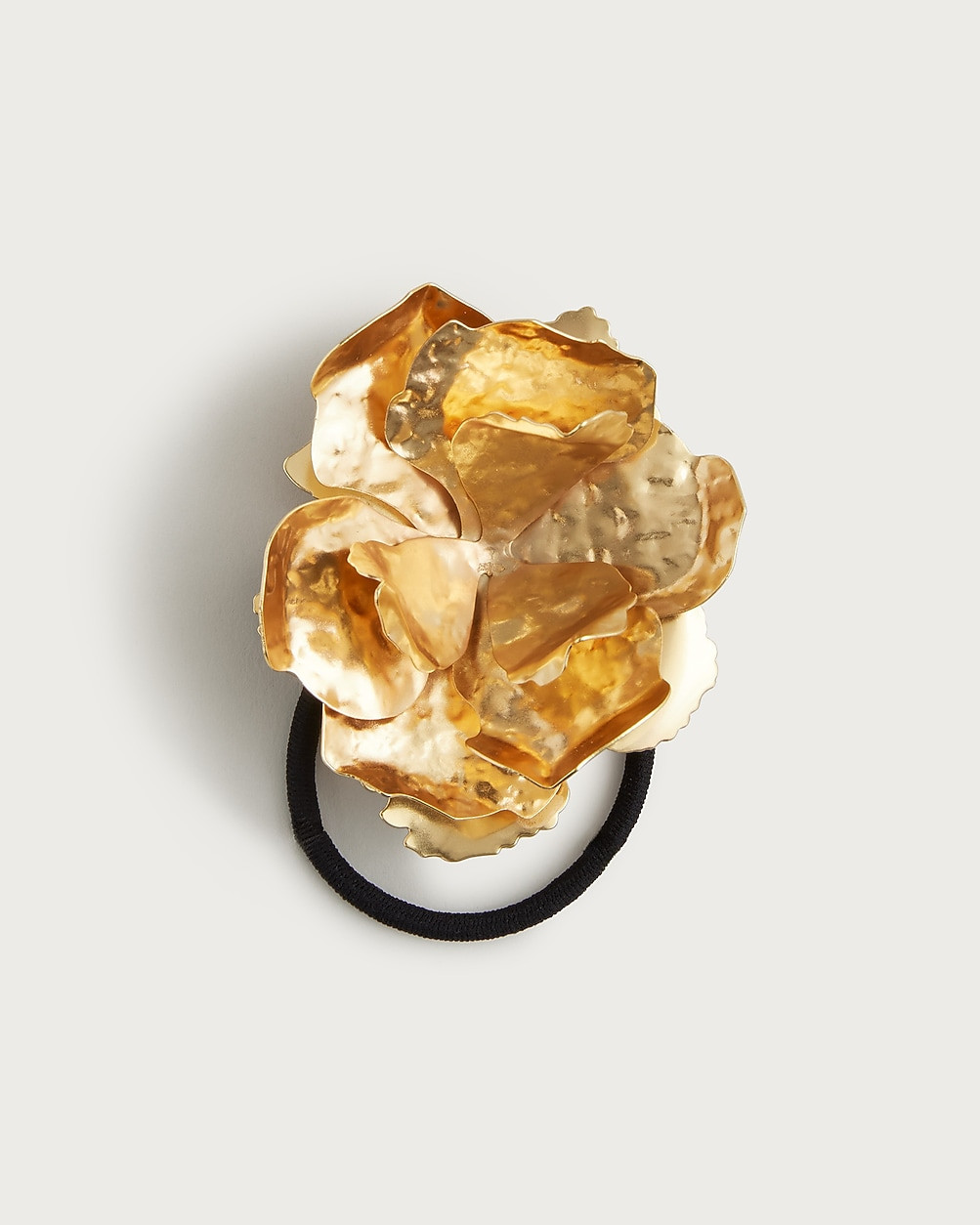 Metallic rose hair tie | J. Crew US