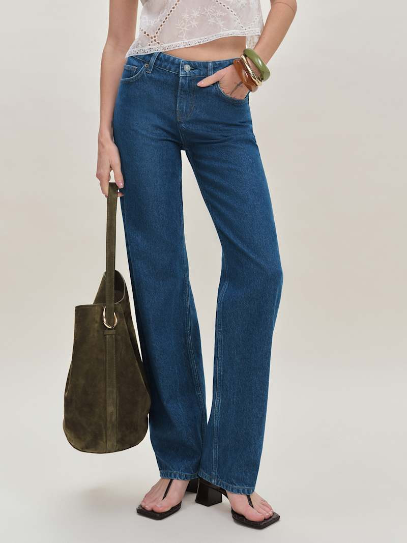 Charlee Low Rise Straight Leg Jeans | Reformation (Global)
