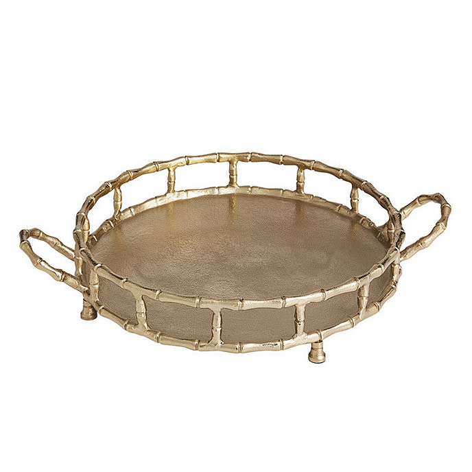 Bamboo Brass Tray | Ballard Designs, Inc.