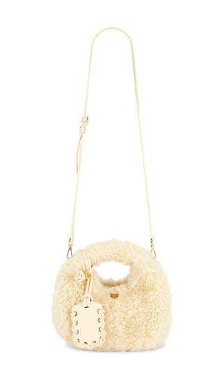 Mini Fur Hobo Bag in Egret | Revolve Clothing (Global)