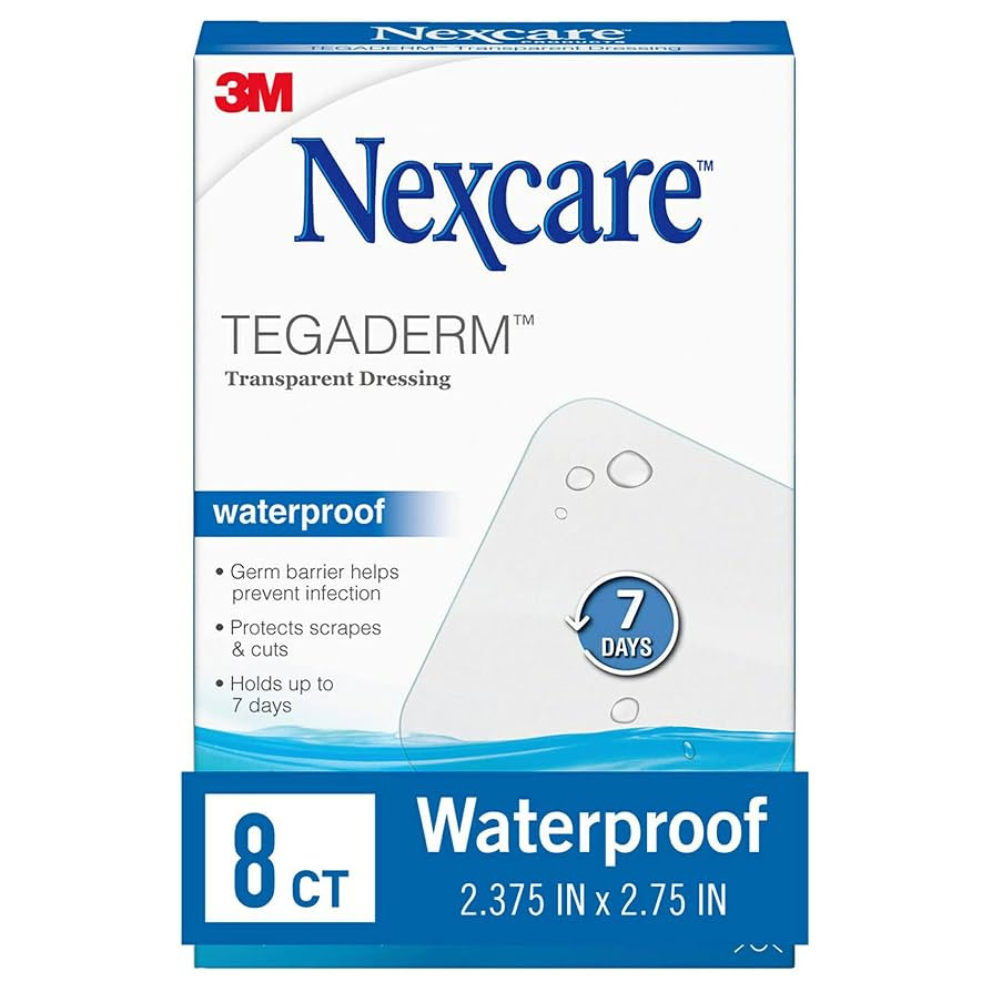 Nexcare Tegaderm Waterproof Transparent Dressing, Dirtproof, Germproof, Provides Protection To Mi... | Amazon (US)