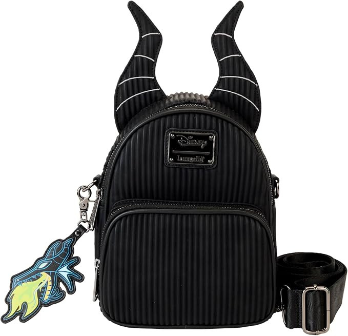 Loungefly Disney Villains Malificent Convertible Mini Backpack | Amazon (US)