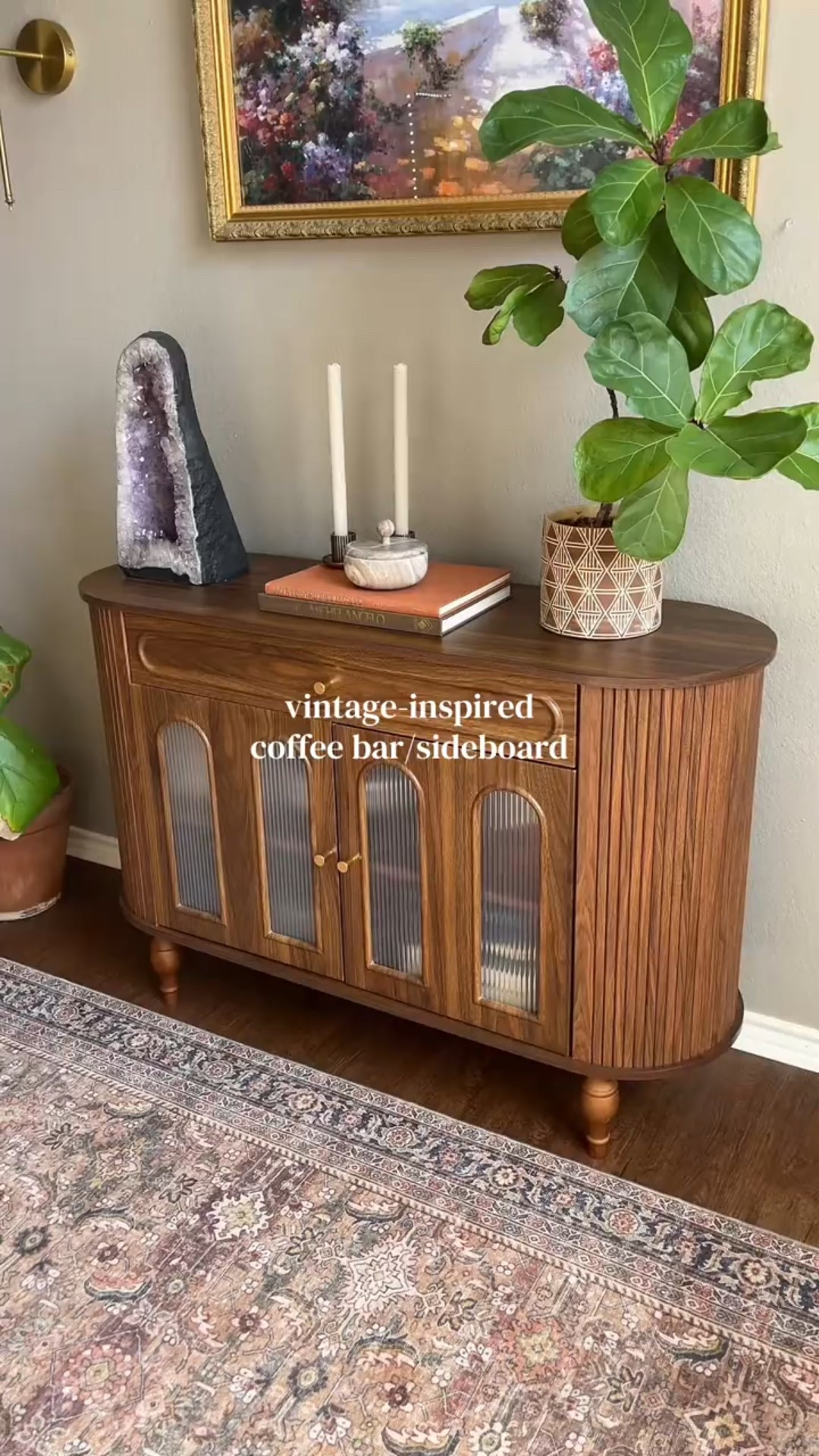 Vintage Coffee Bar / Sideboard - perfect for your home 🤎

#LTKHome #LTKValentine #LTKdayinmylife